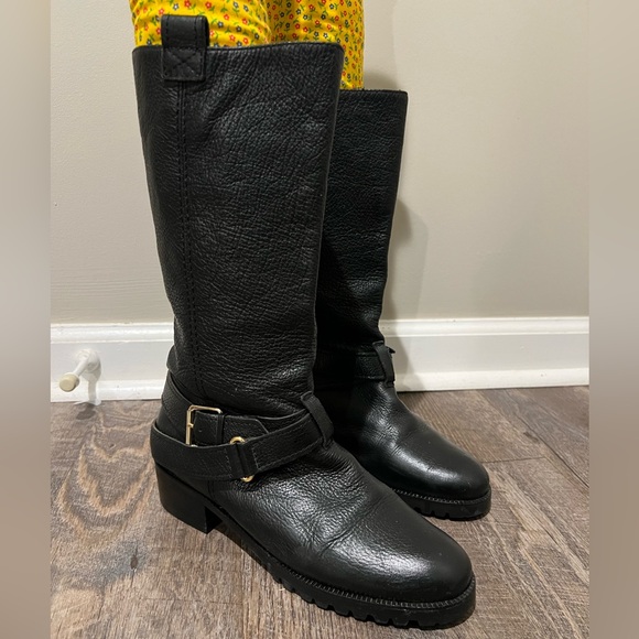 DVF Leather Moto Boots Diane Von Furstenberg - Picture 2 of 9